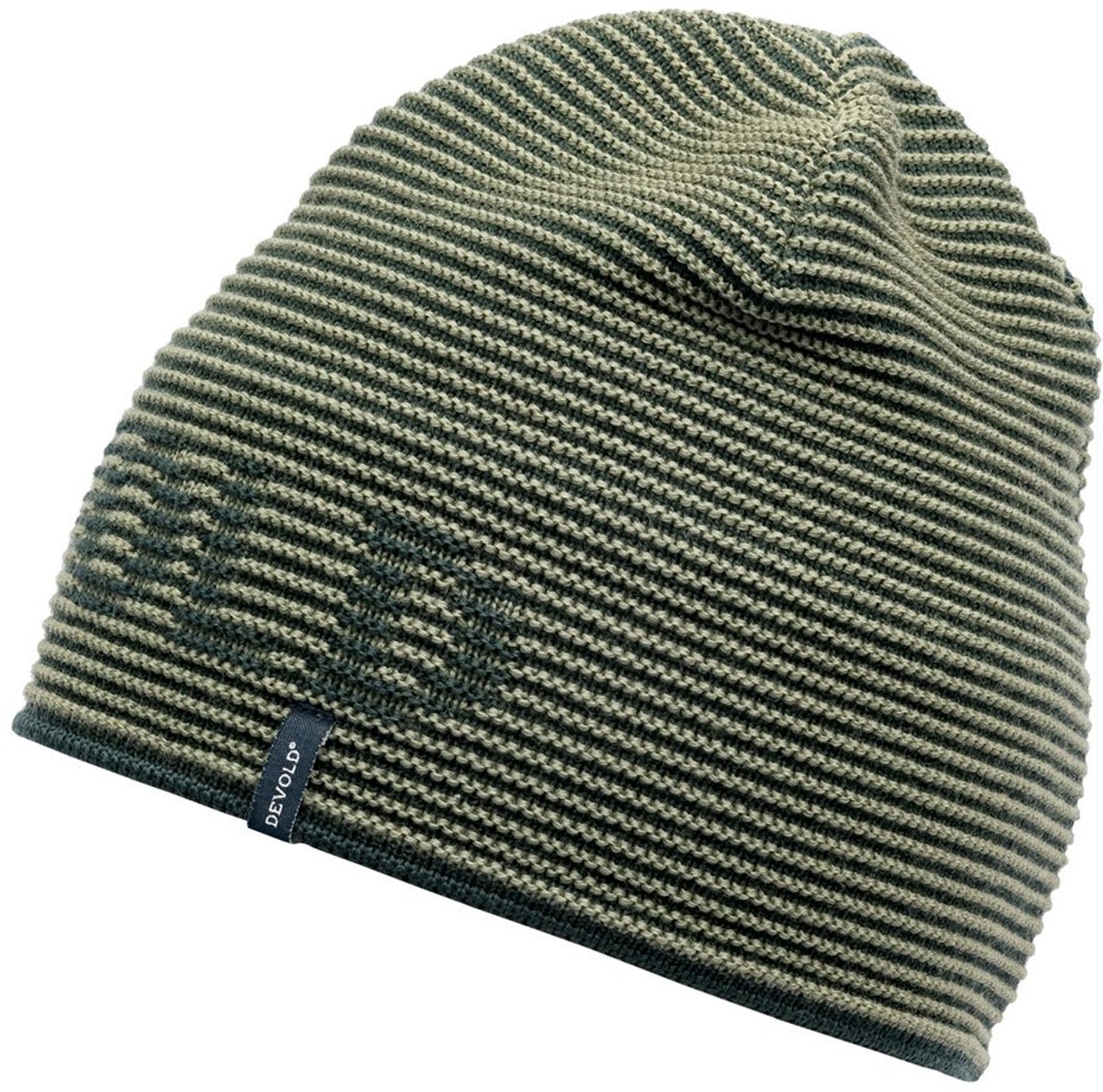 Devold Of Norway Rib Logo Merino Muts Groen 58 cm Man,Vrouw