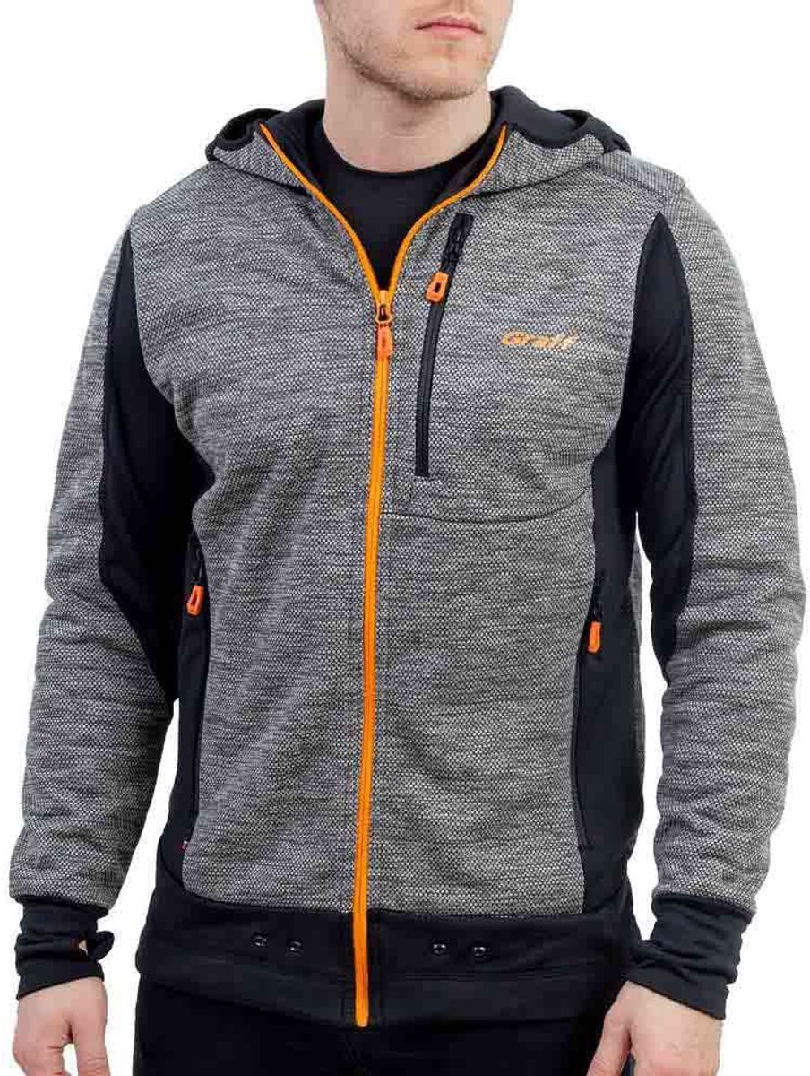 Graff Outdoor Fleece Fleece Met Kap Man Grijs