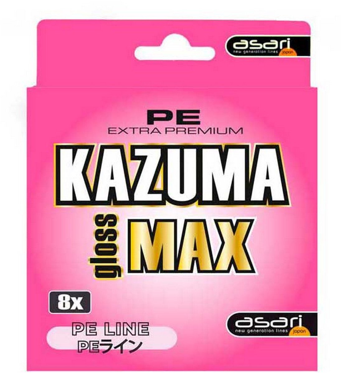 Asari Kazuma Gloss Max 300 M Gevlochten Vislijn Roze 0.140 mm