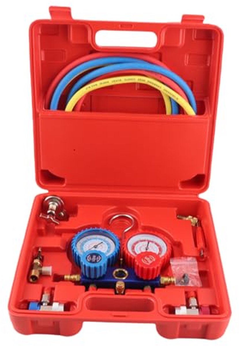 Manometer Set voor R134a A/C Koudemiddel - Airconditioning Gereedschap voor Diagnose en Testen