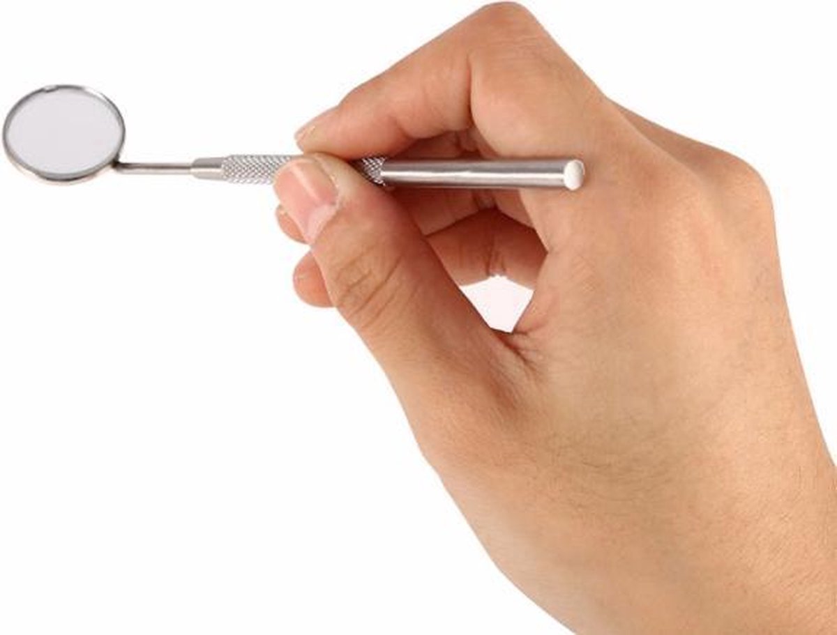*** Professionele Tandarts Spiegel - RVS Mondspiegel - Mondhygiëne - van Heble® ***