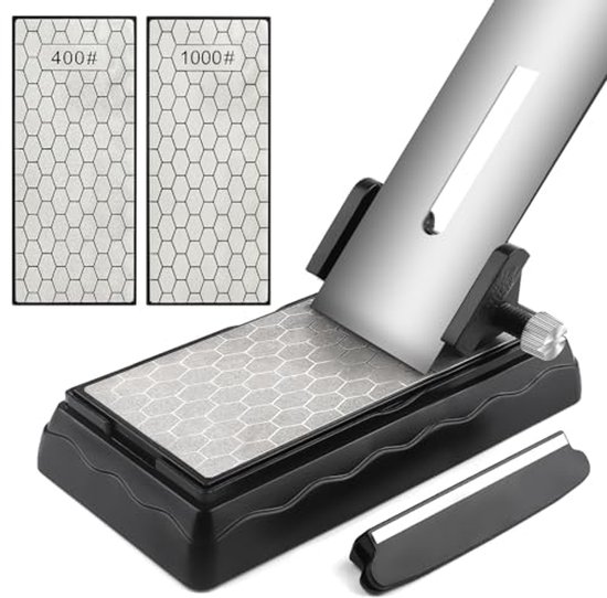 Bộ Kit Giá Kê & Đá Mài 2 Mặt 400/1000 Grit Combination Sharpening Stone