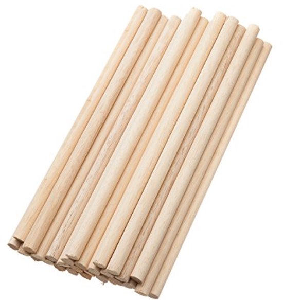 Katia - set van 4 houten stokken - 25 cm - Sisters Stoffen & fournituren Katia - set van 4 houten stokken - 25 cm - Sisters Stoffen & fournituren