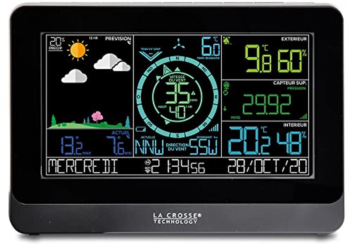 Semi-professioneel weerstation met wifi-verbinding - nauwkeurige metingen van temperatuur, luchtvochtigheid en luchtdruk