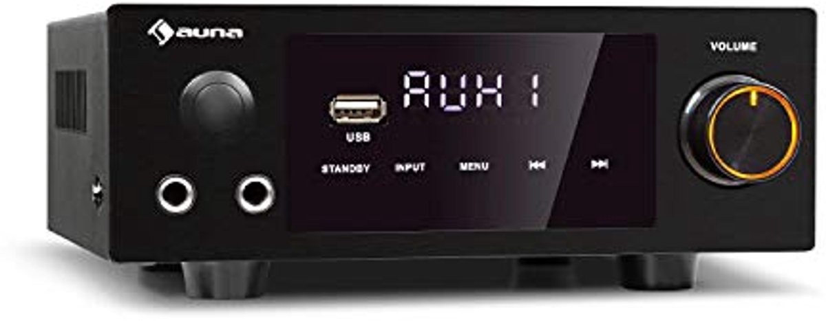 Krachtige HiFi Stereo Versterker met Bluetooth en Digitale Ingangen - 2x 50W RMS, USB, AUX