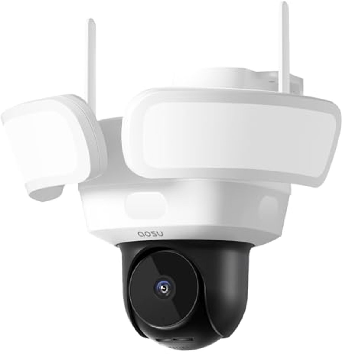 3K Bewakingscamera Buiten met 270° Bewegingsdetectie en 2600 Lumen Schijnwerper - 24/7 Opname en AI-Detectie