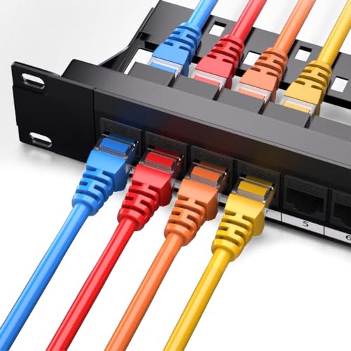 24-Poorts 1U Cat6 Patchpaneel met Kabelbeheerframe voor Hoge Snelheid Netwerk