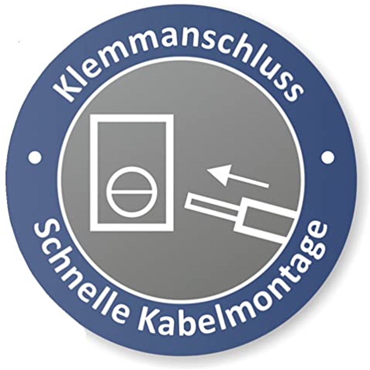 Set van 2 inbouw aan-/uitschakelaars met steekklem - All-in-one wit