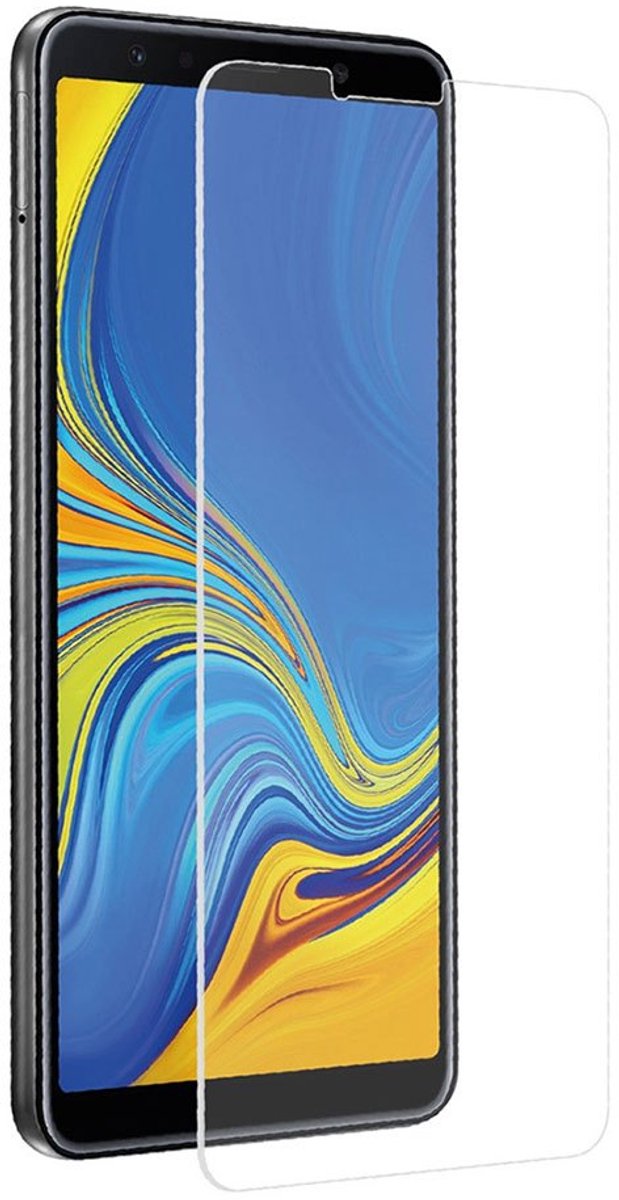 Muvit Samsung Galaxy A7 2018 Gehard Glazen Schermbeschermer Transparant