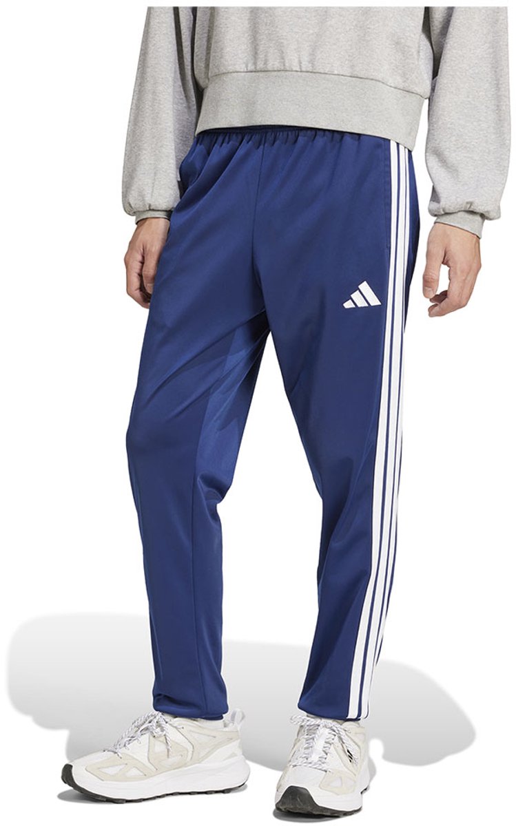 Adidas 3 Stripes Tricot Regular Tapered Trainingsbroek S Regular Man Blauw