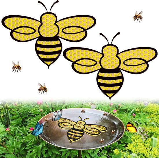 Floating Bee Feeder Island - Outdoor Bee Bath Honeycomb Tray, Hydration - View #4