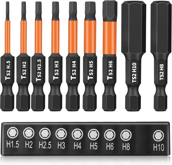 9pcs Hex Screwdriver Bits - Magnetische Hexagon Socket Head - 1/4 Hex ...