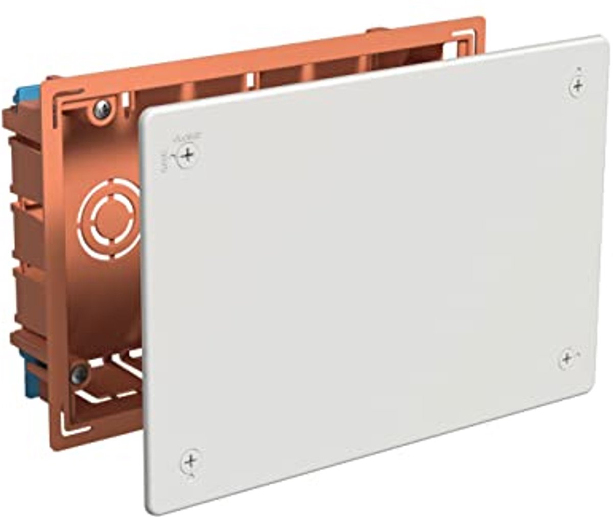 Aansluitdoos voor installatie met metalen stangen - Grijze afdekking 200x130x60