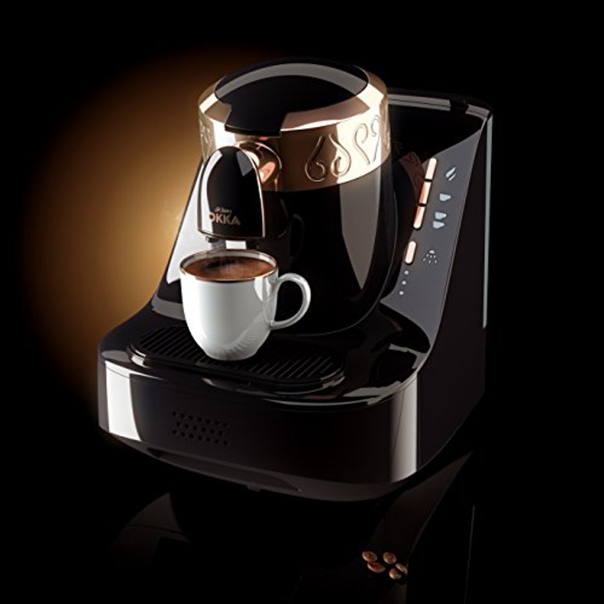 Compact Turks Koffiezetapparaat met Zelfreiniging en 3 Cupmaten
