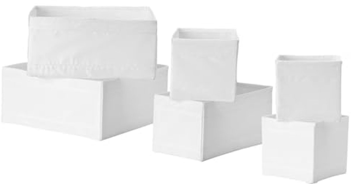Opbergdozen en Lade Organizers - Set van 18 - Wit