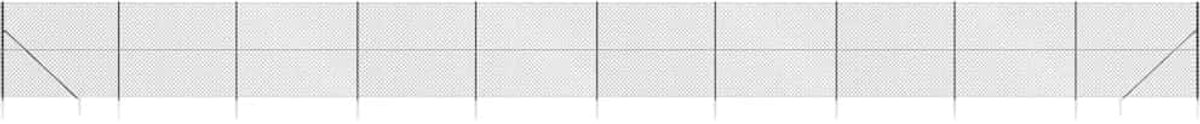vidaXL - Gaashek - met - grondankers - 2x25 - m - antracietkleurig