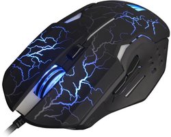 WASDkeys - M200 - Zwarte RGB Bedrade Laser Gamingmuis