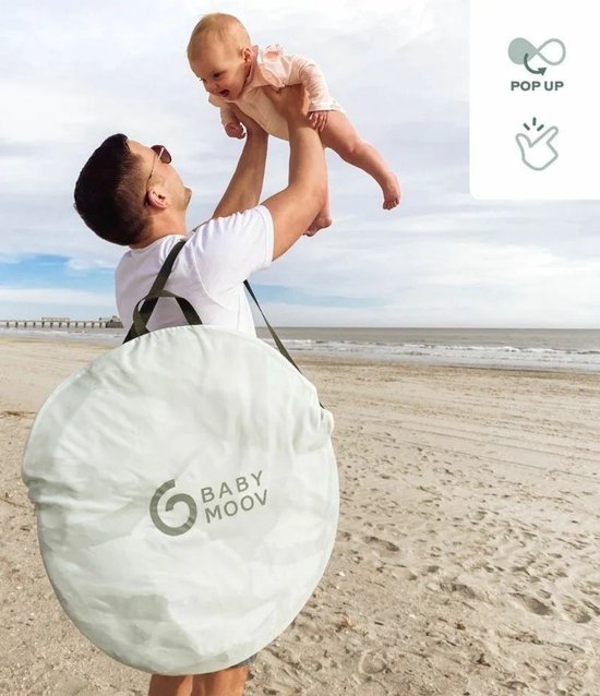 Babymoov Safe & Protect Standtent - Green Lagoon - Verstelbare luifel - pop-up systeem - Voorzien van muskietennet van Merkloos — afbeelding 4