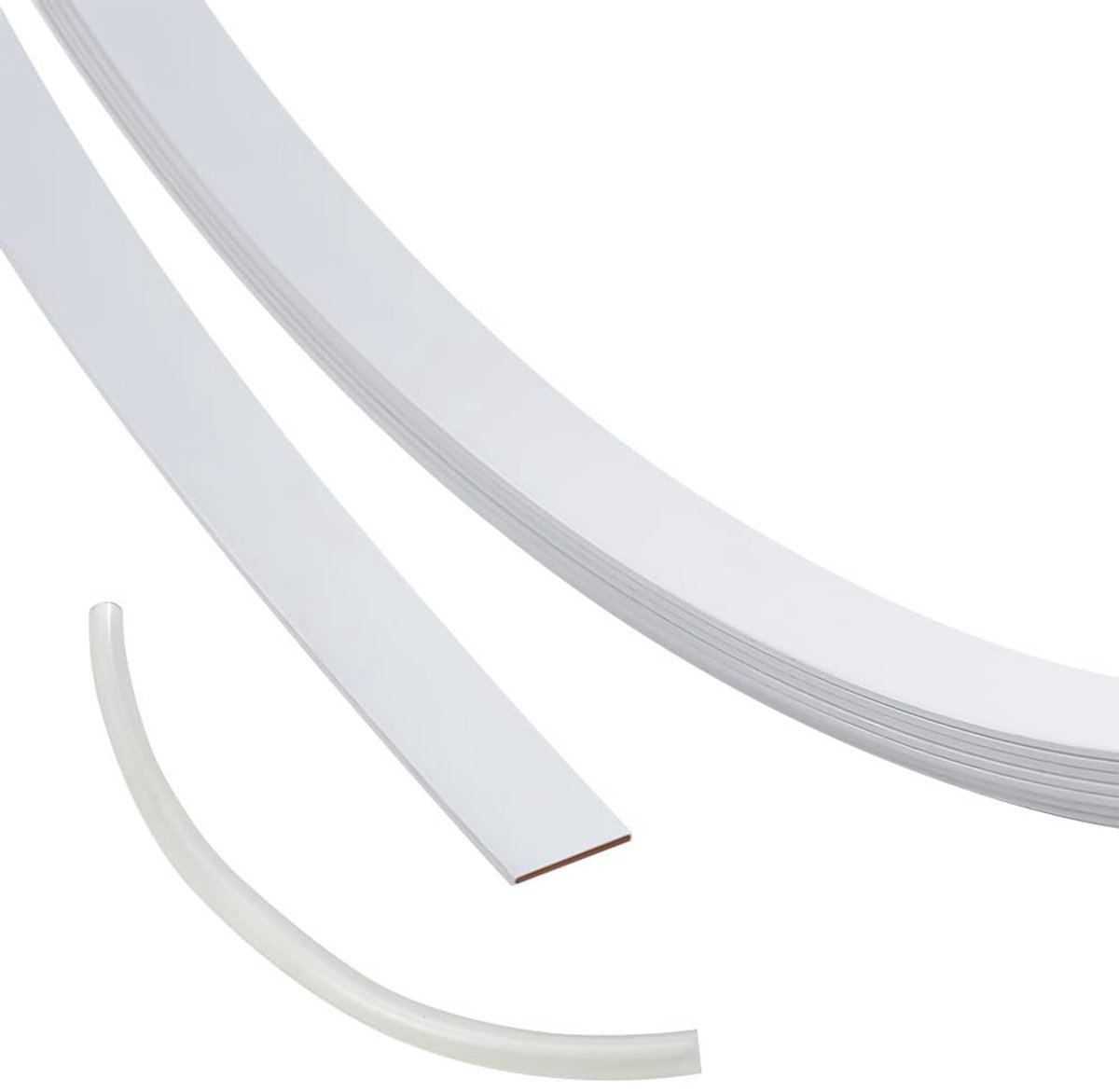 Lente Corset Baleinen 5,5m - Witte Kunststof Gecoat Ijzer 10mm Breed