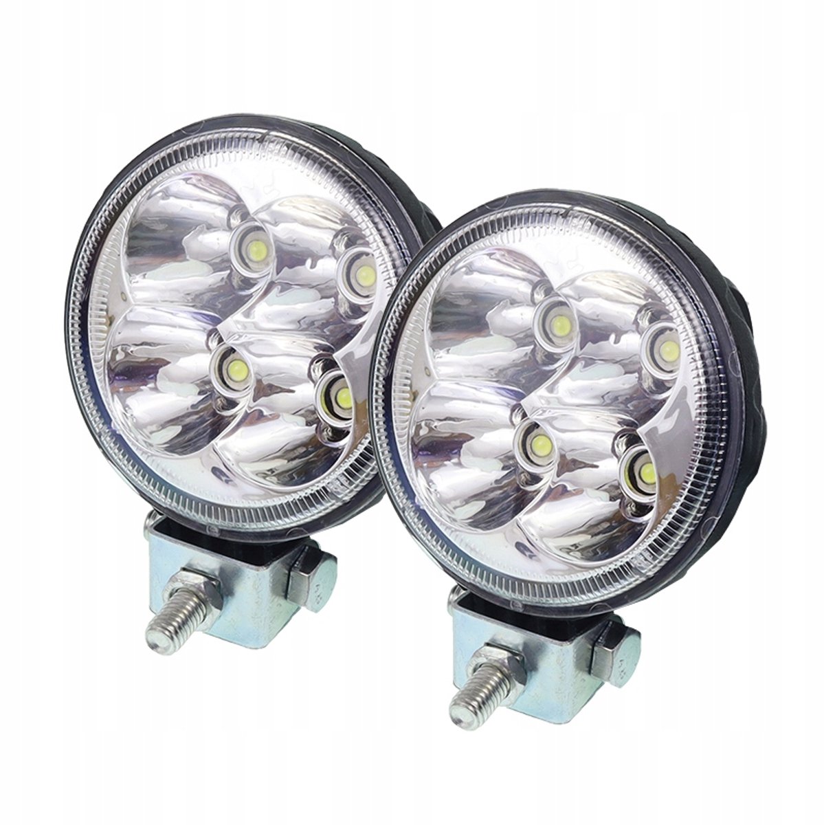 ronde led werklamp 4x led 10 tot 30v 2st - werklamp - bouwlamp - ledlamp - werklicht - werklamp