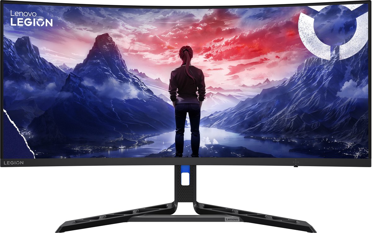 Lenovo Legion R34w-30 gaming monitor 180Hz, HDMI, DisplayPort, Audio, AMD FreeSync Premium