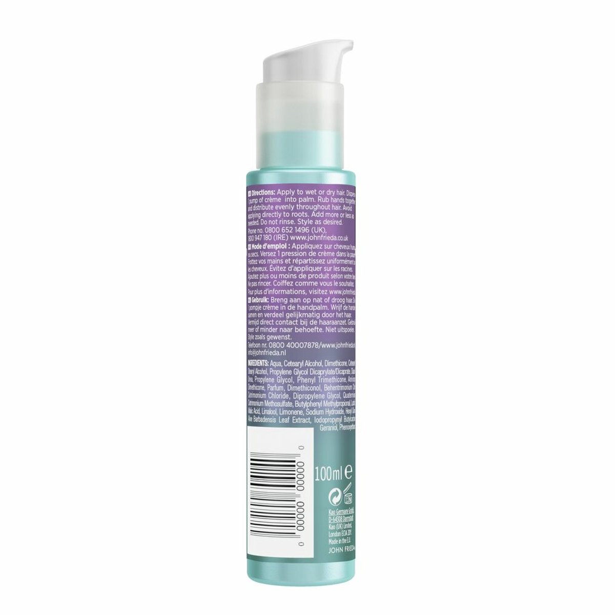 John Frieda - Weightless Wonder Haarcreme - 4 x 100 ml - Voordeelverpakking