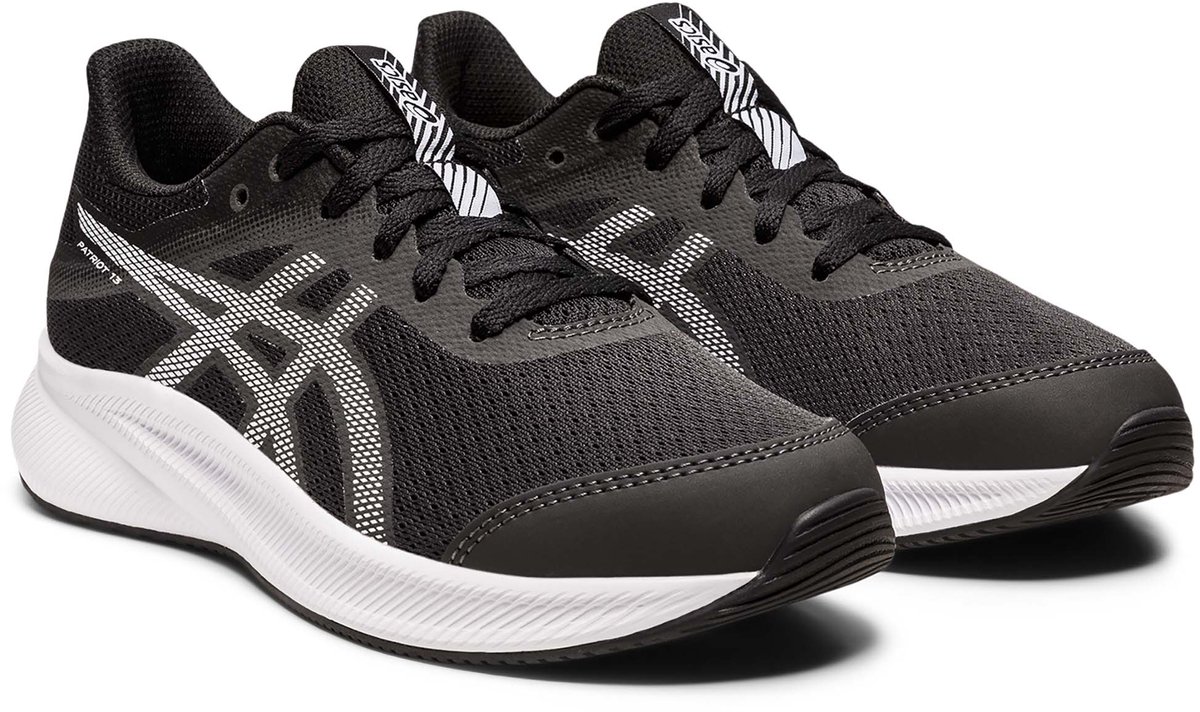 Asics Patriot 13 GS Kinderhardloopschoenen-32 5 Zwart