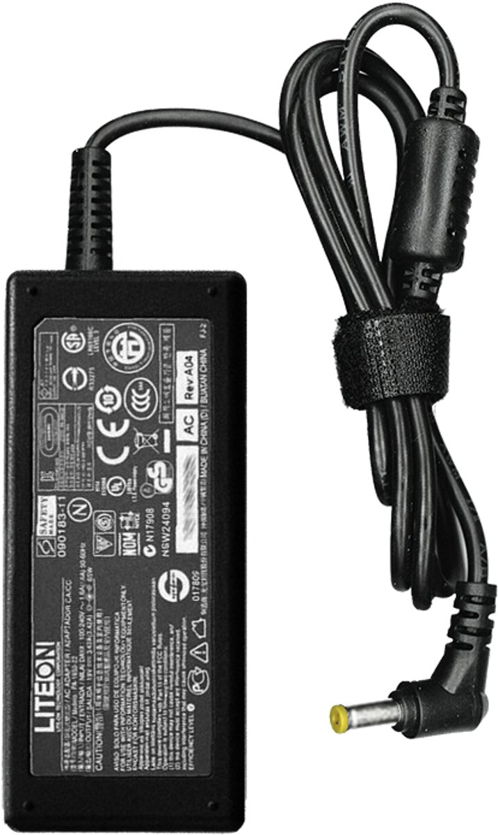 Image of Acer AC Adaptor 65W Binnen 65W Zwart netvoeding & inverter