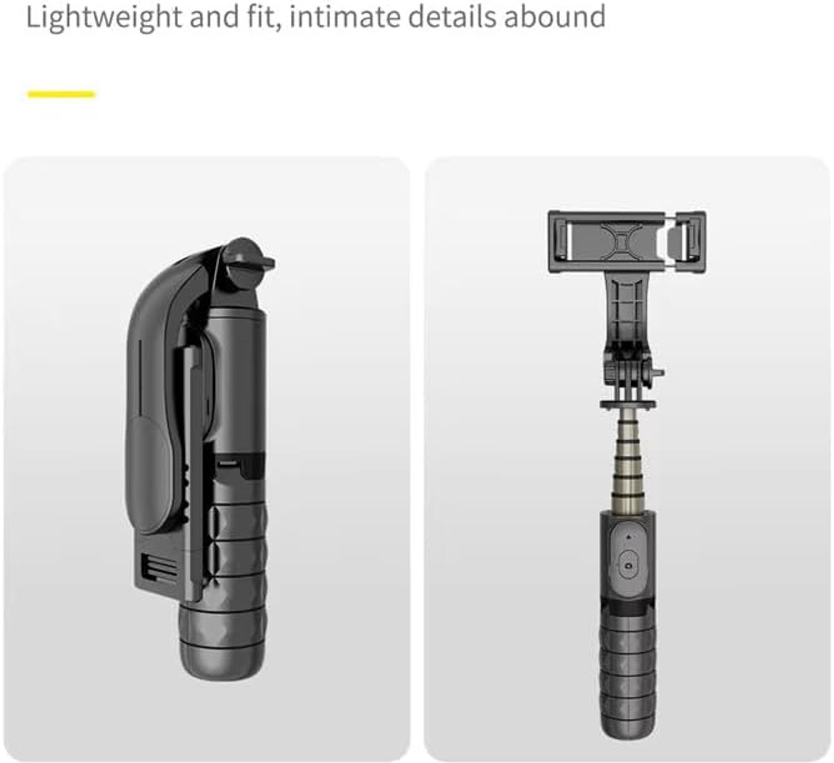 Slimme handheld selfiestick Geschikt voor Samsung Galaxy, opvouwbaar en intrekbaar ministatief