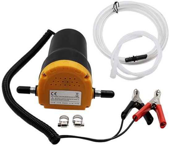 EXCITAT Oliepomp Extractor - Dieseloliepomp 12V - Dieselbrandstofpomp - Brandstoftransportpomp met slang - Geschikt voor auto's, motoren, boten, vrachtwagens