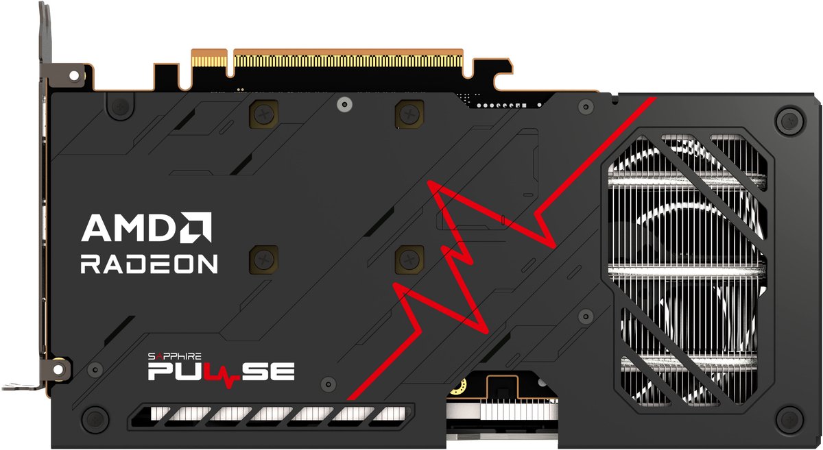 Sapphire Pulse AMD Radeon RX 9060 XT - Videokaart - 16GB - GDDR6 - PCIe 5.0 - 2x HDMI 2.1 - 1x DisplayPort 2.1