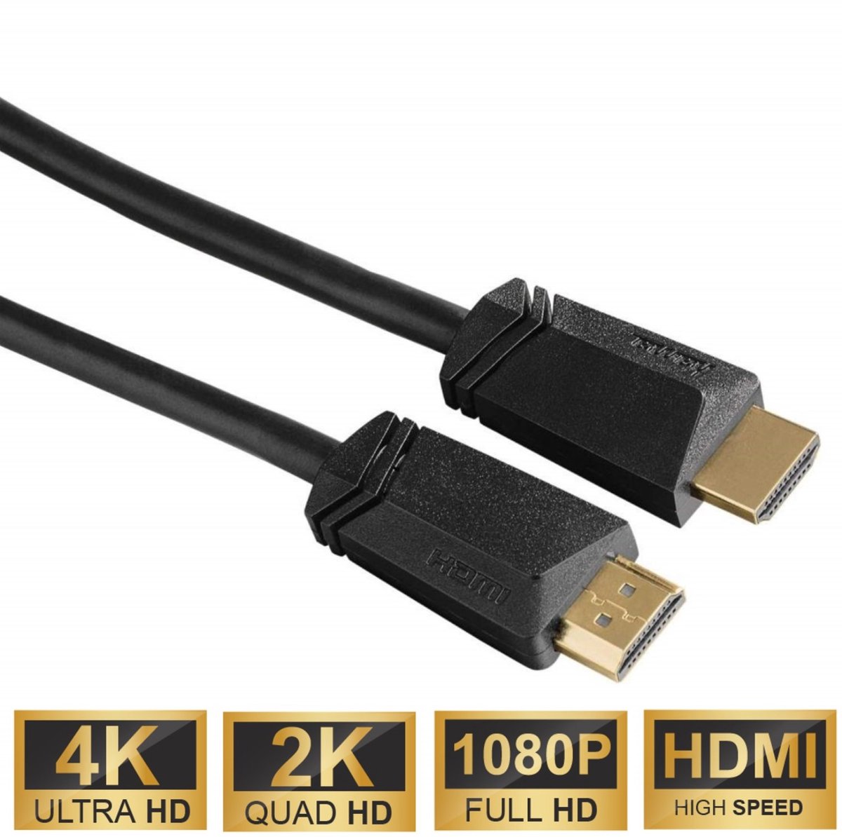 High-Speed HDMI-kabel 5m Ethernet verguld