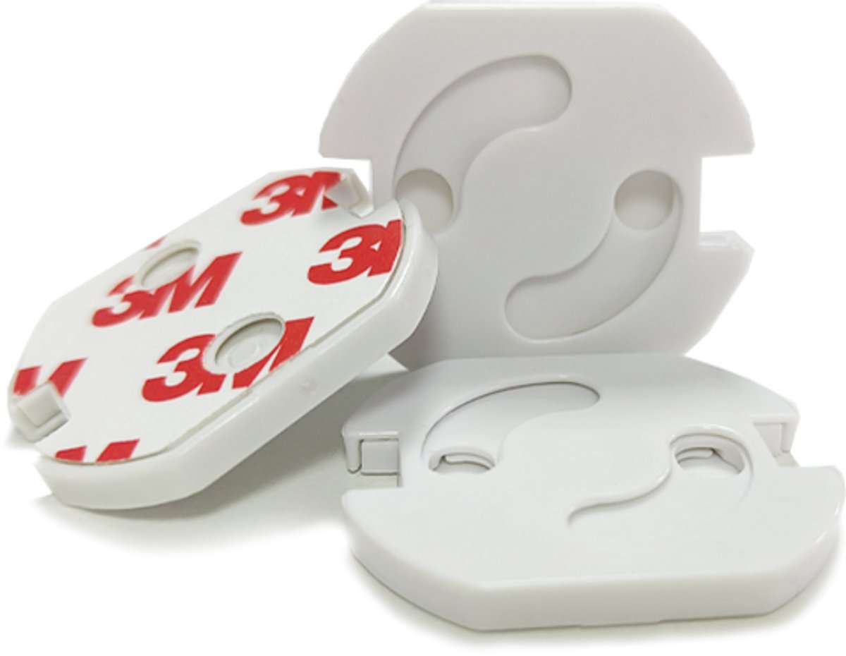 Jonyx - Stopcontactbeveiliging - Beveiliging - Afdekplaatjes - Zelfklevend - 36 stuks - Wit