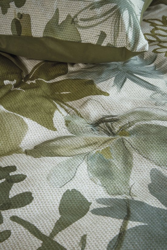 Beddinghouse Lilian dekbedovertrek - Tweepersoons - 200 x 200/220 cm - Groen van Beddinghouse — afbeelding 3
