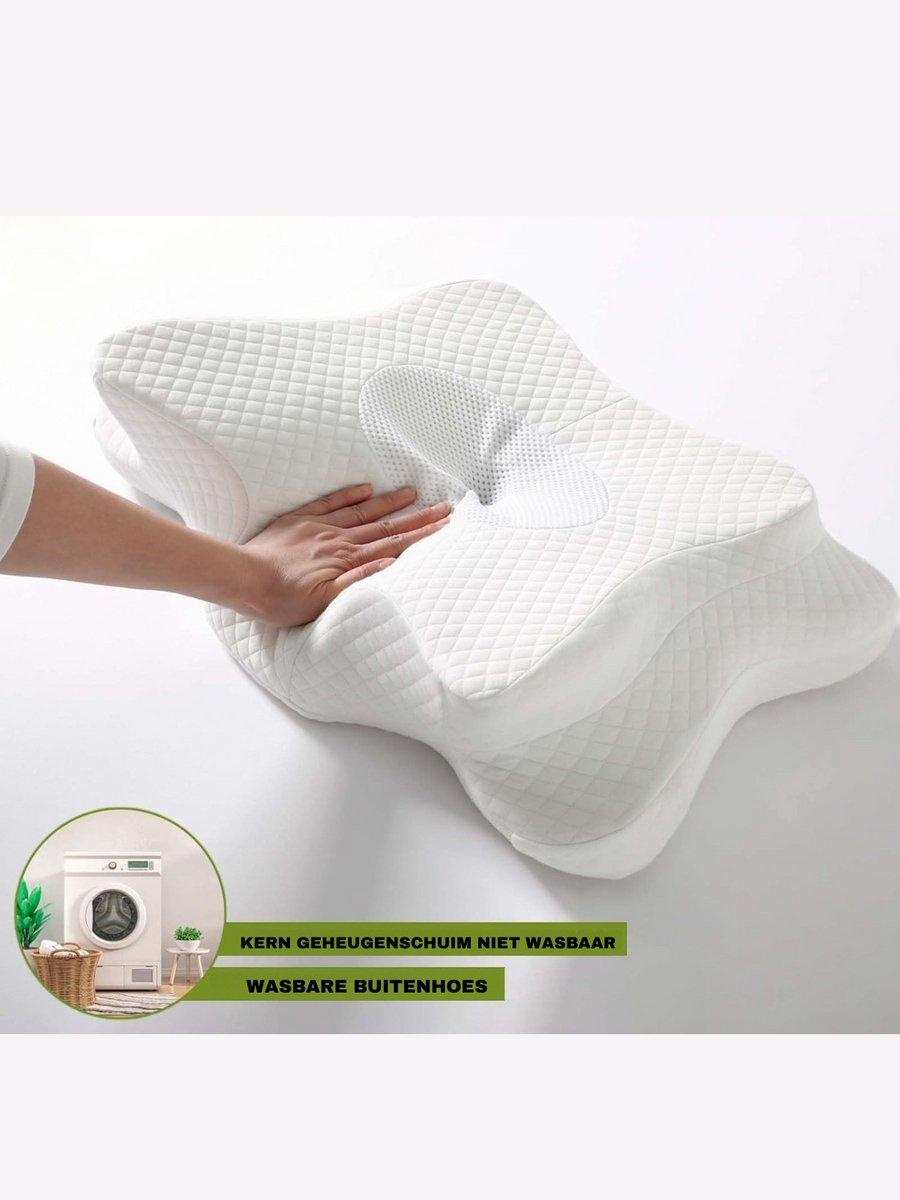 MMM® Anti Snurk Kussen - Anti Snurk - Apneu Kussen - Wasbare Hoes met Rits - Gemaakt van Hoogwaardige Materialen