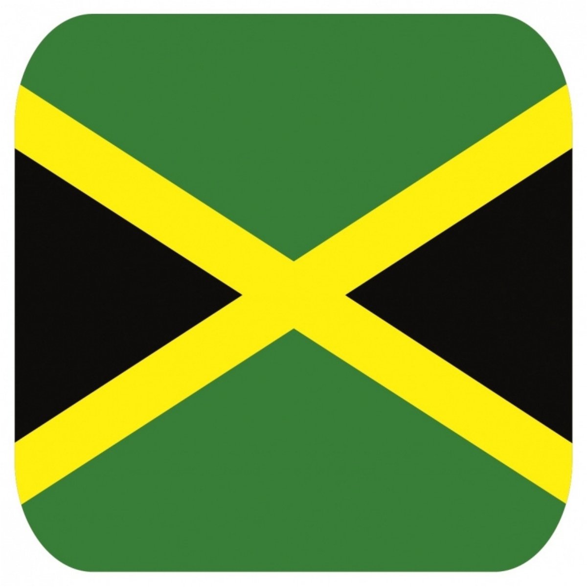 Bierviltjes Jamaica - 45x stuks - vierkant - landen thema - 9x9 cm - karton