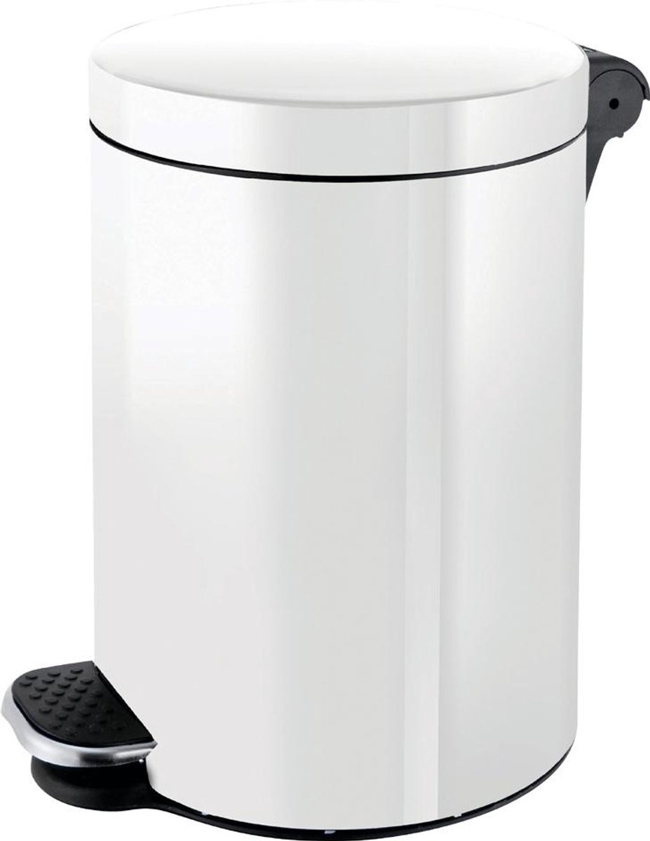 Helit H2404195 Mülleimer 8 l Rund Silber (H2404195)