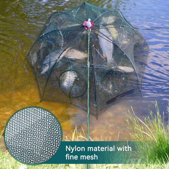 6/12 Gaten Minnow Vallen voor Aas Vis met Inklapbare Werpnet — afbeelding 2