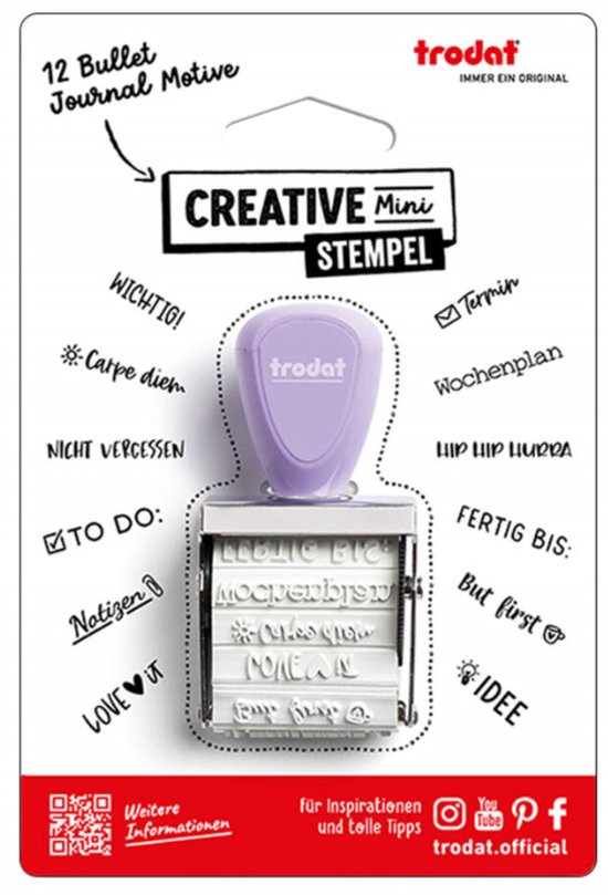 Creatieve mini-stempel 'Aardige boodschappen'