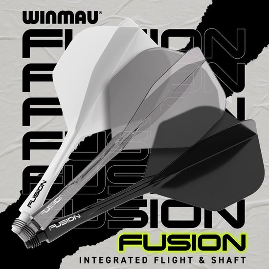 Winmau Fusion Smokey Grey NO2 - Dart Flights van Merkloos — afbeelding 3