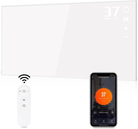 QH-SP Wifi remote control verplaatsbaar infraroodpaneel 350, 450 en 700Watt - Quality Heating QH-SP Wifi remote control verplaatsbaar infraroodpaneel 350, 450 en 700Watt - Quality Heating
