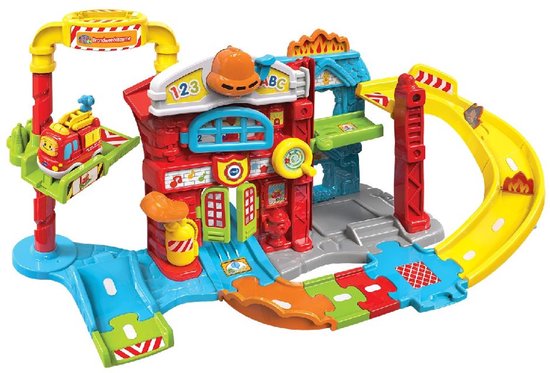 VTech Toet Toet Auto's Brandweerkazerne - Educatief Speelgoed Auto - Voor Jongens en Meisjes - Cadeau - Brandweer Speelgoed 1 Jaar tot 5 jaar