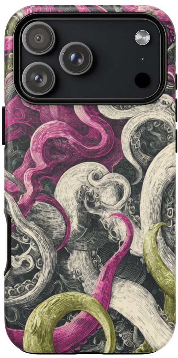 Kleurrijke Tentakelwerveling – Telefoonhoesje Geschikt voor iPhone 17 Pro Max