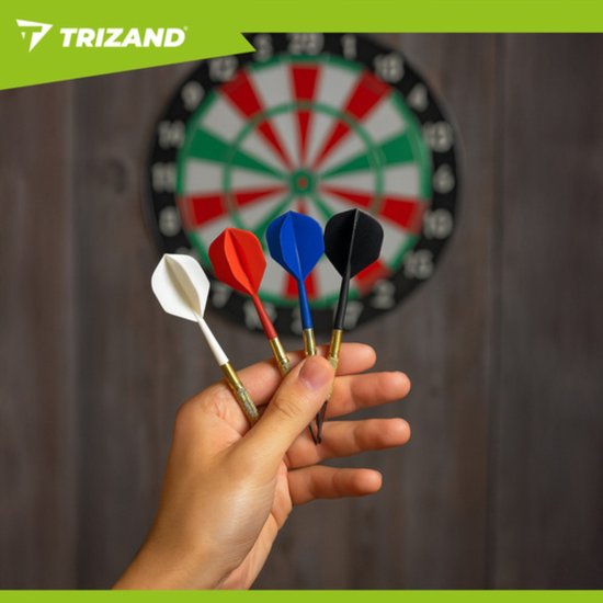 Trizand Dartpijlen set 12 stuks met kunststof tips en extra vervangpunten voor elektronische dartborden — afbeelding 4