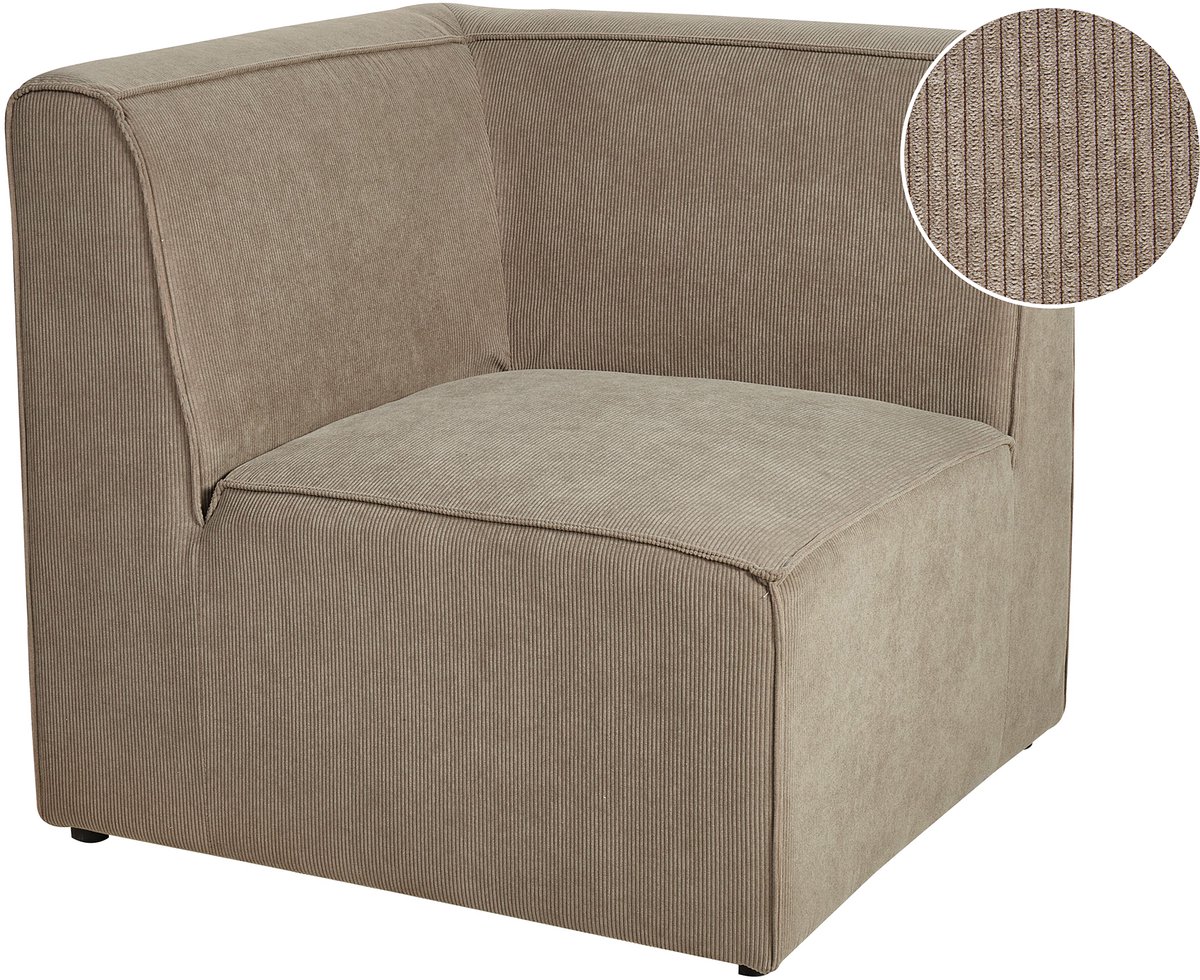 LEMVIG - Bankmodule - Taupe - Corduroy