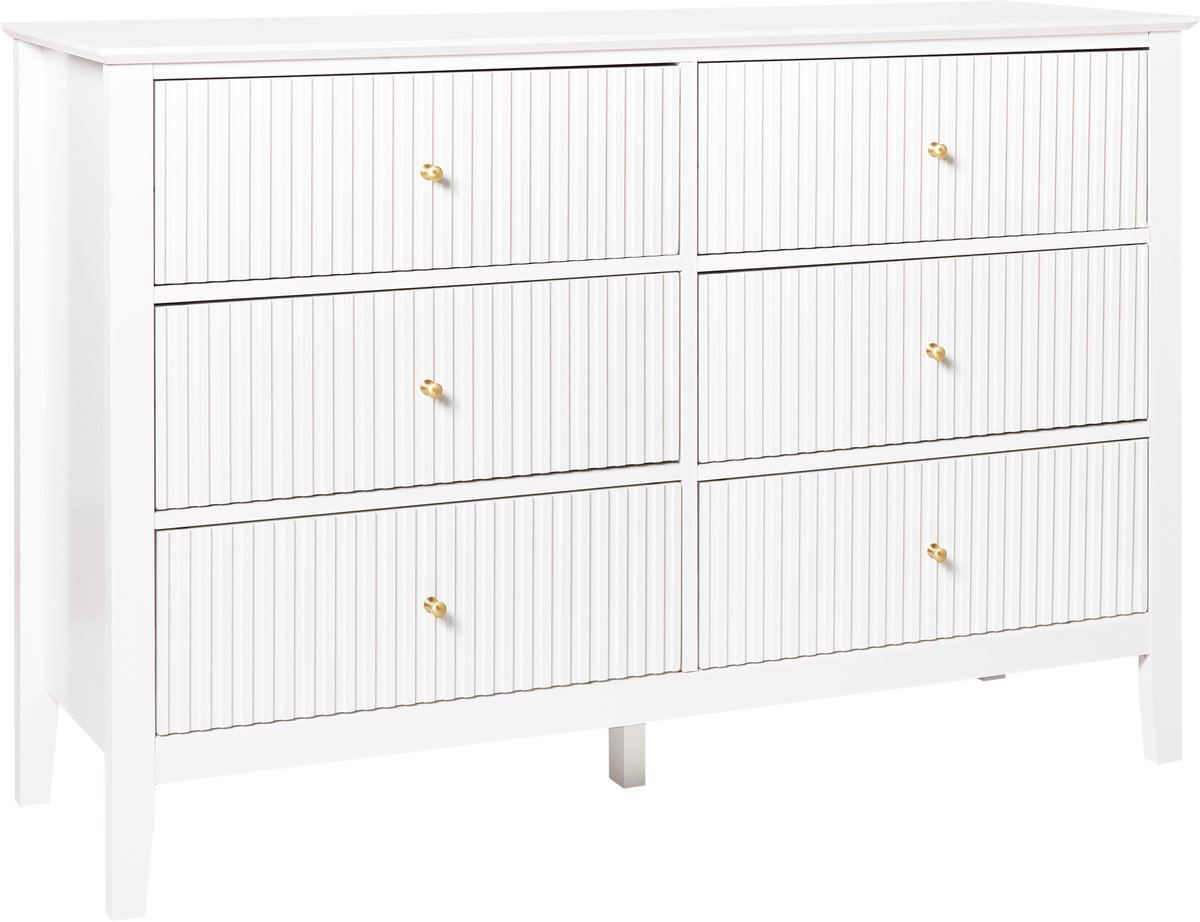 ASSISI - Dressoir 6 lades - Wit - MDF