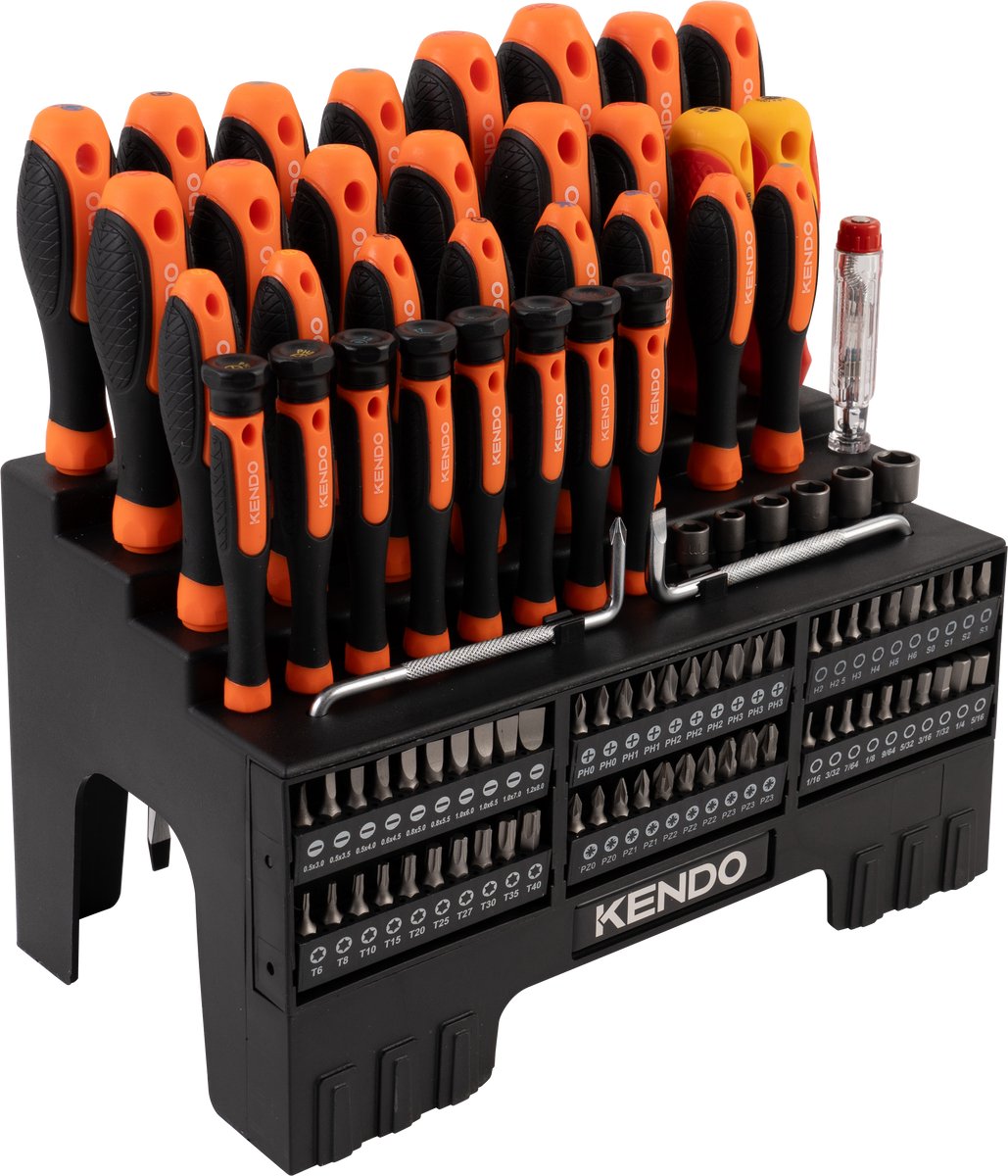 Kendo - Schroevendraaier Bit Set - Schroevendraaierset - dopsleutelset - 101 stuks
