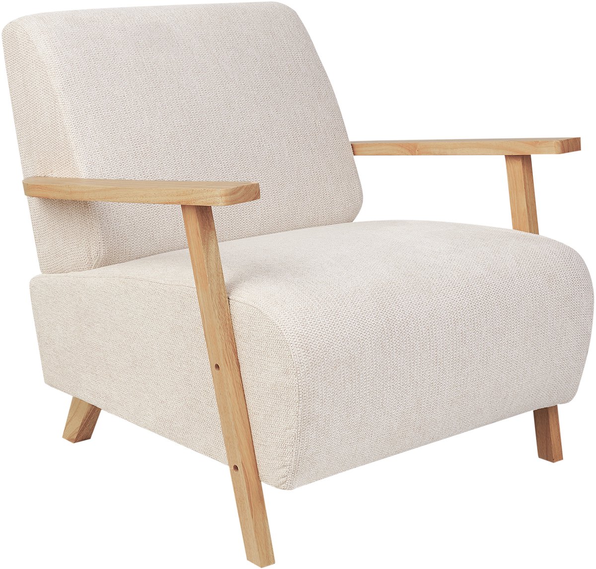 LESJA - Fauteuil - Lichtbeige - Polyester