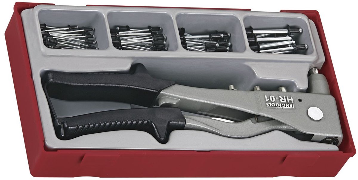 Riveteerset TT1 tray 2,4- 4,8mm 81 delig Teng Tools TTHR81