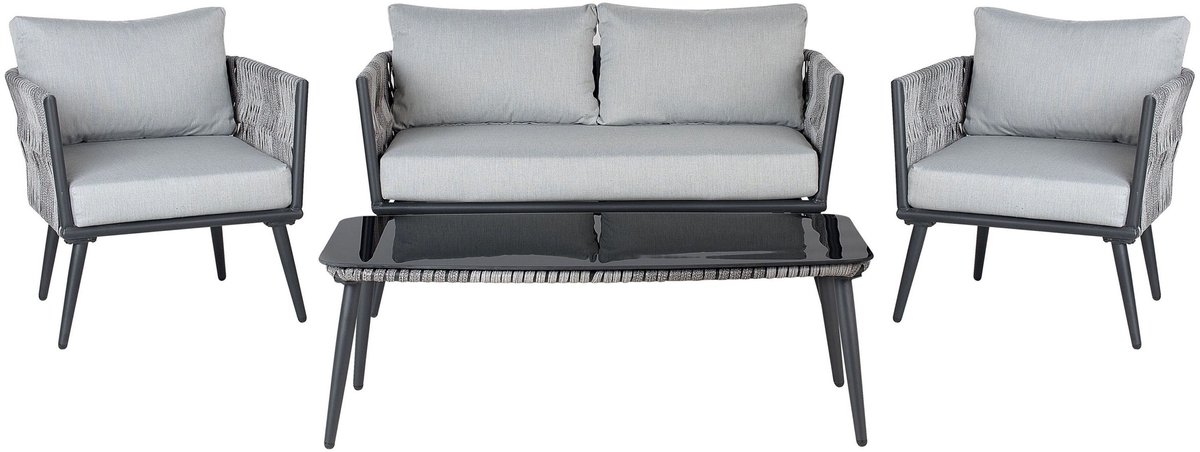 Beliani PREVEZA sofa set met tafel 68x82x127
